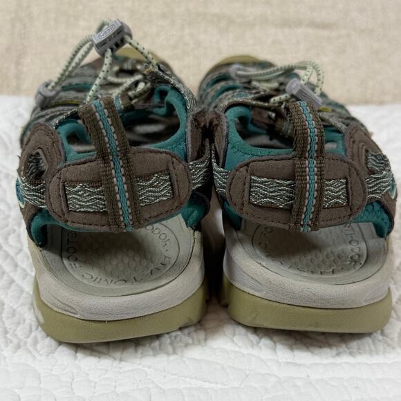 Keen Women 8.5 Whisper Waterproof Aqua Brown Hiking Outdoor Casual  Sandals - Picture 7 of 10